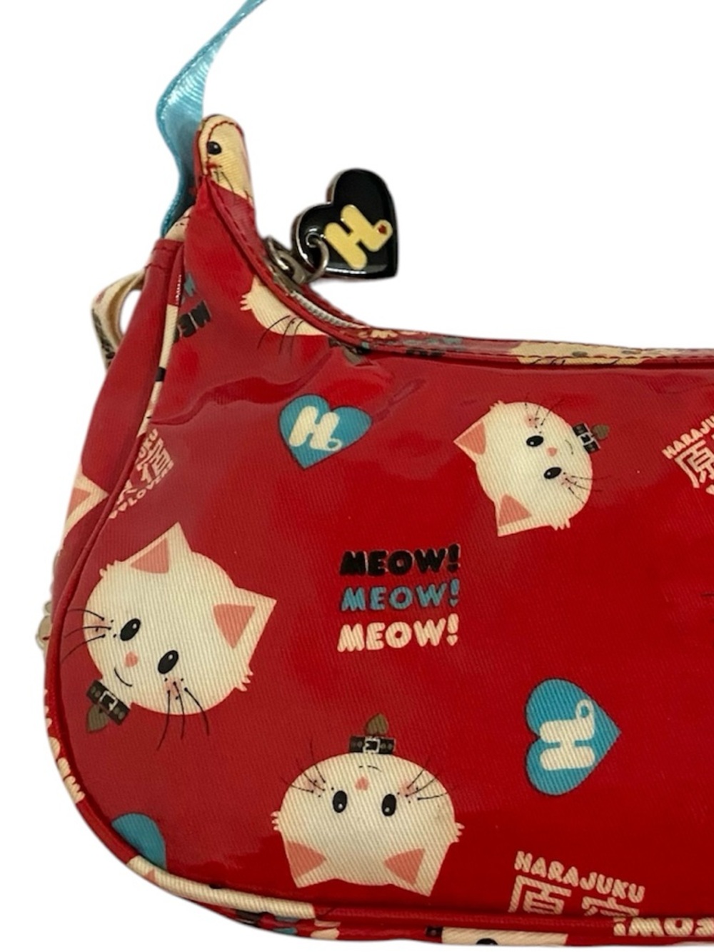 Y2K Harajuku Lovers Gwen Stefani Cats Meow Mini Shoulder Bag Baguette - Picture 5 of 13